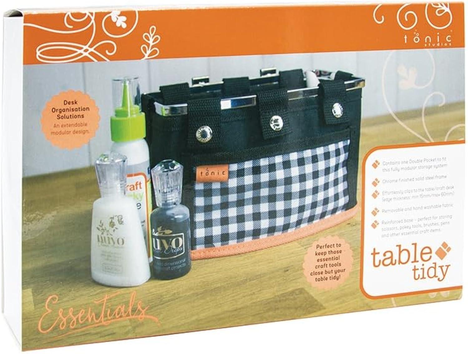 Tonic Studios Table Tidy Double Pocket for Tableside Craft Supply Storage