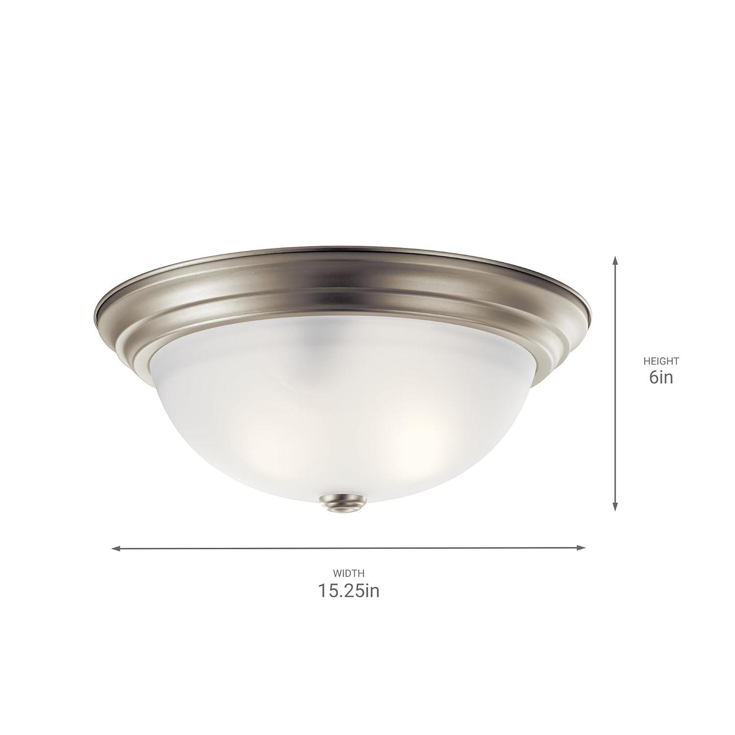 Kichler Lighting 3 - Light Flush Mount in  Brushed Nickel