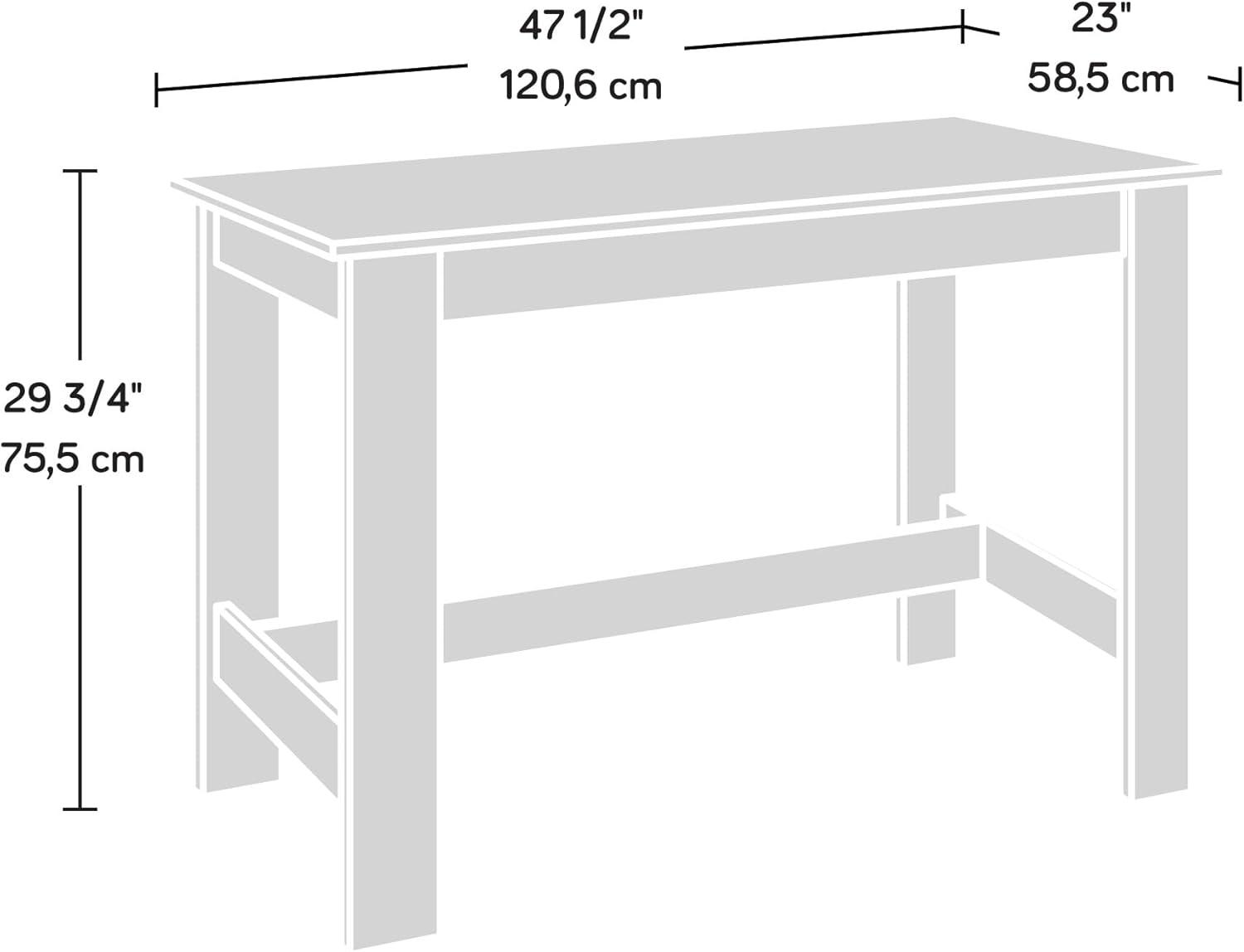 Sauder Writing Desk in Silver Sycamore