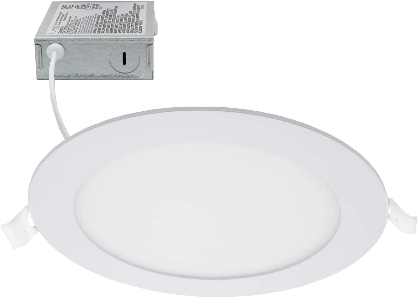 Maxxima 6 in. Smart WiFi Slim LED Downlight, 900 Lumens, Multicolor, Dimmable, CCT 2700-6500K, WiFi-enabled and voice control compatible