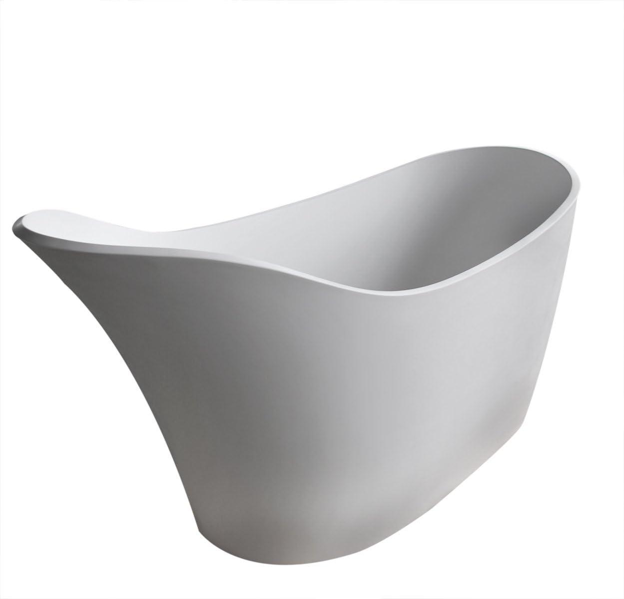 Alto 67'' x 30'' Freestanding Soaking Solid Surface Bathtub