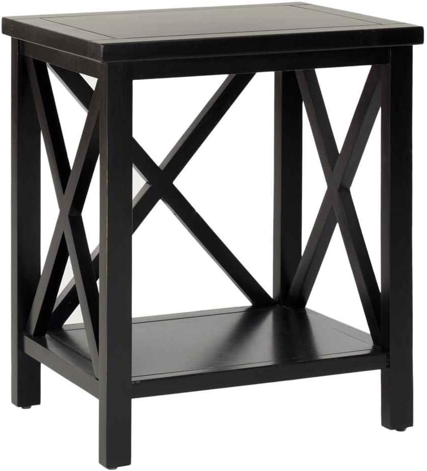 Candace Cross Back End Table - AMH6523H - Avacado Green - Safavieh Couture
