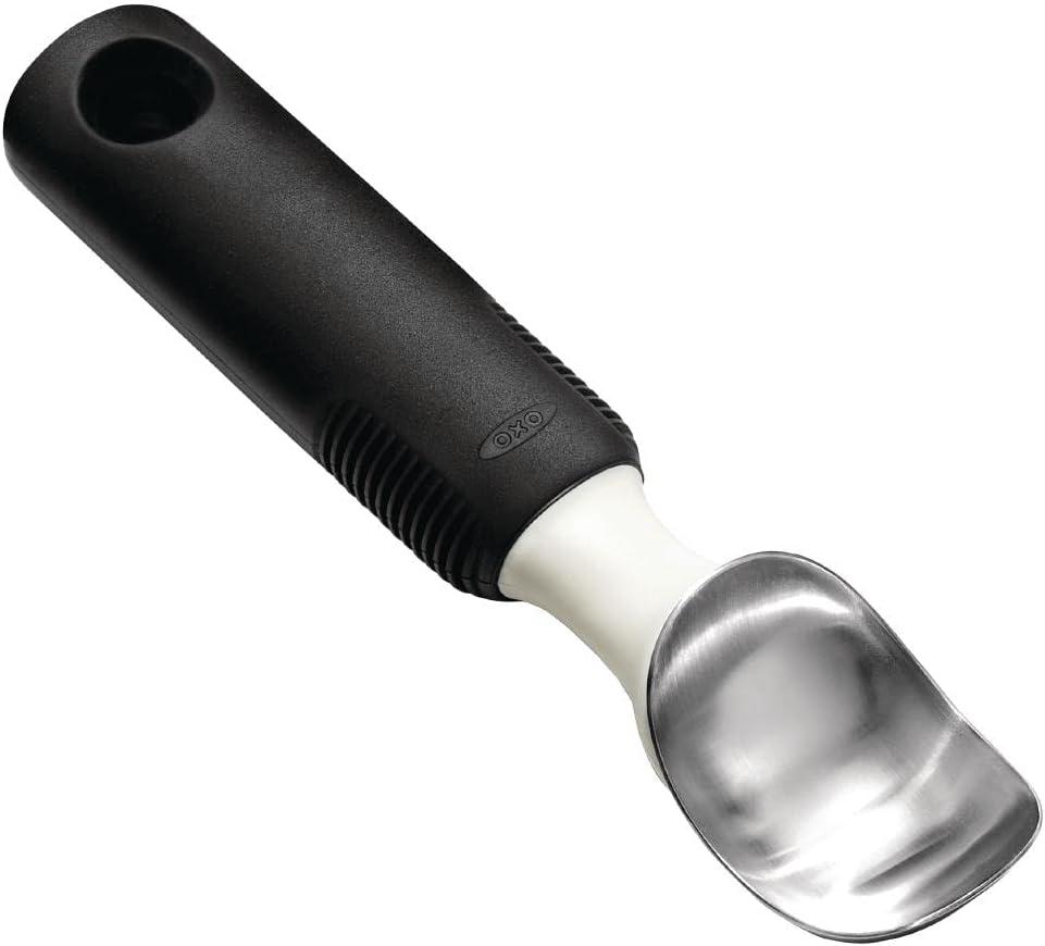 Stainless Steel Ice Cream Scoop with Non-slip Grip