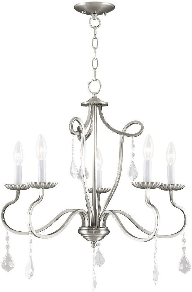Livex Lighting Callisto 5 - Light Chandelier in  Brushed Nickel