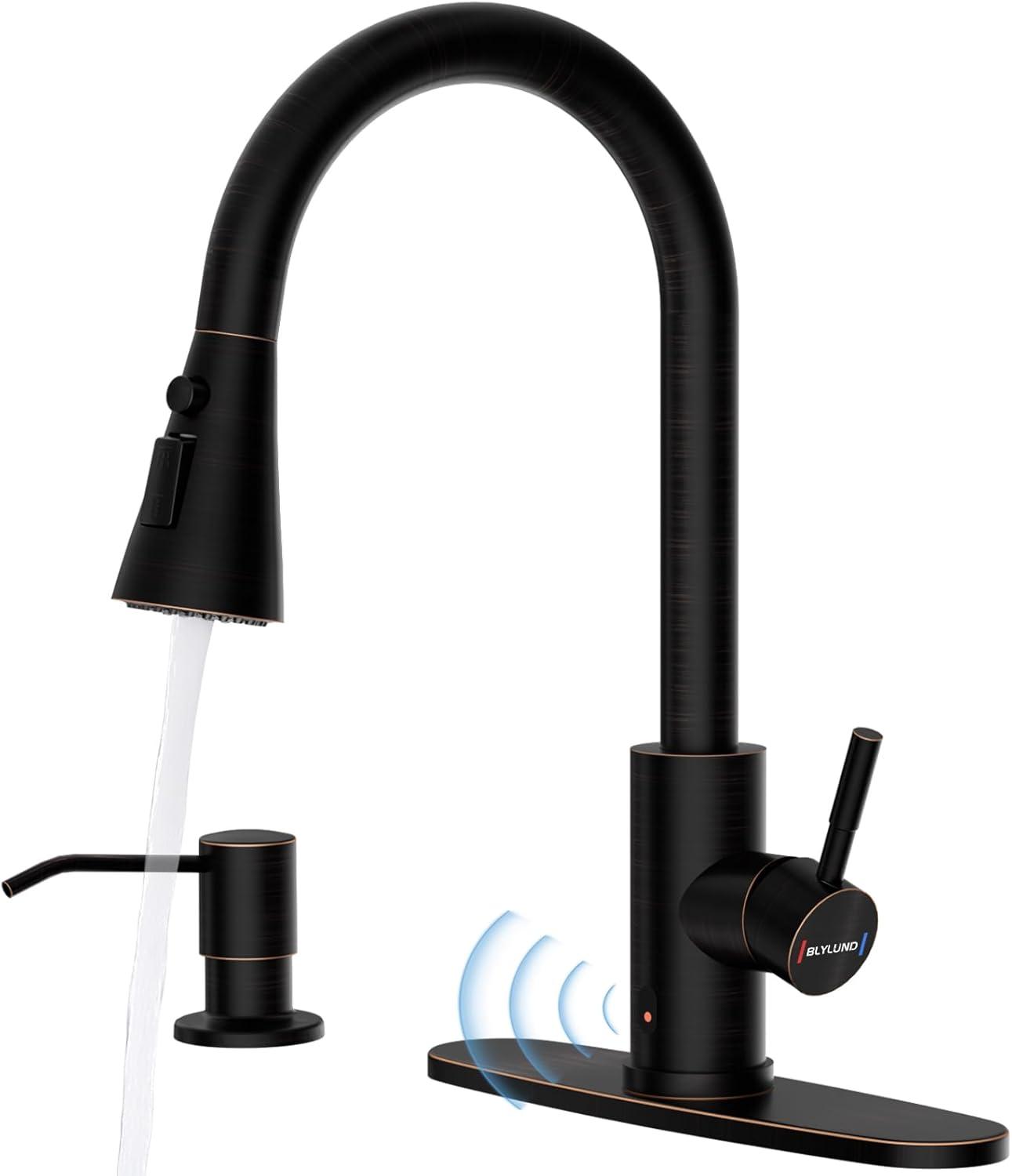 ARCORA ARCORA Stainless Steel  Single Handle Pull-Down Sprayer Kitchen Faucet Set with Touchless Sensor AR7100301RB-DC
