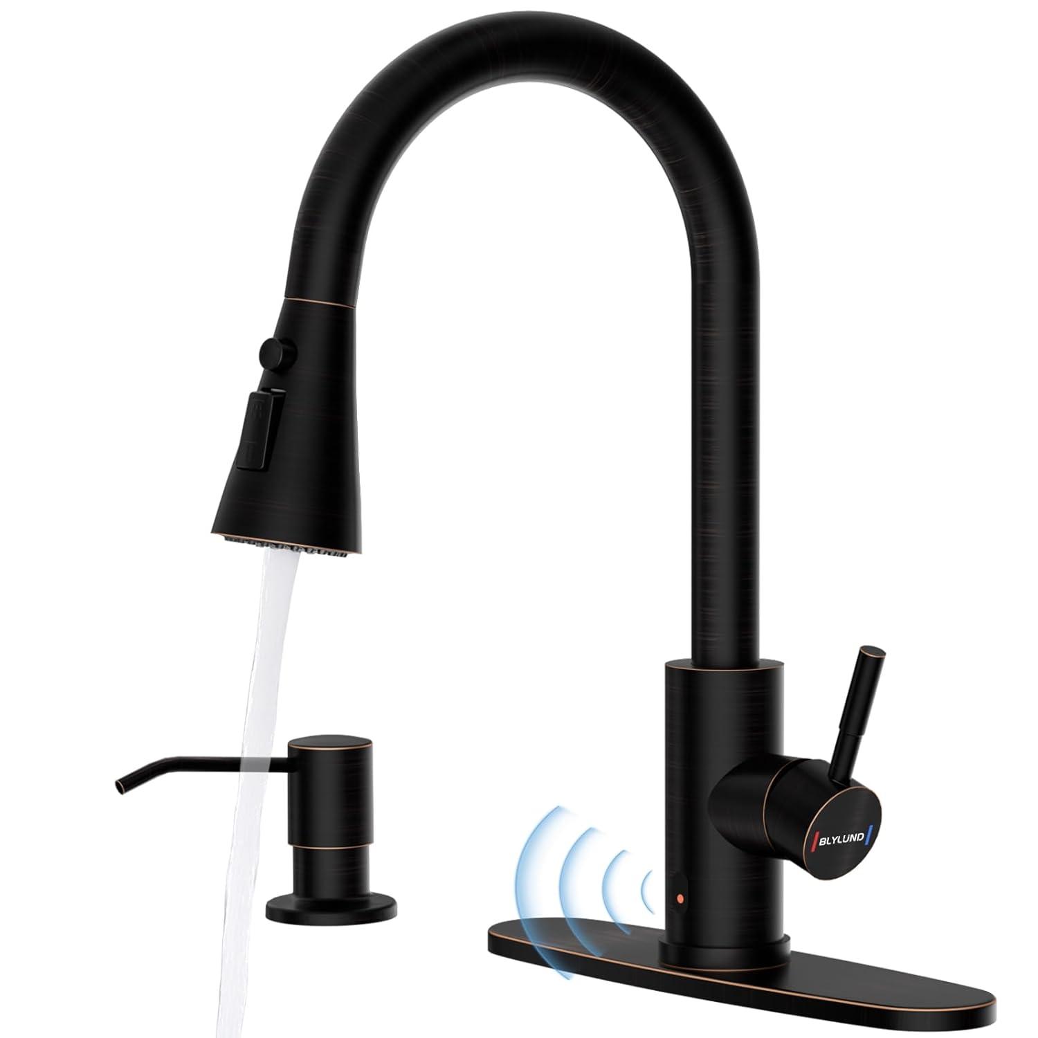 ARCORA ARCORA Stainless Steel  Single Handle Pull-Down Sprayer Kitchen Faucet Set with Touchless Sensor AR7100301RB-DC