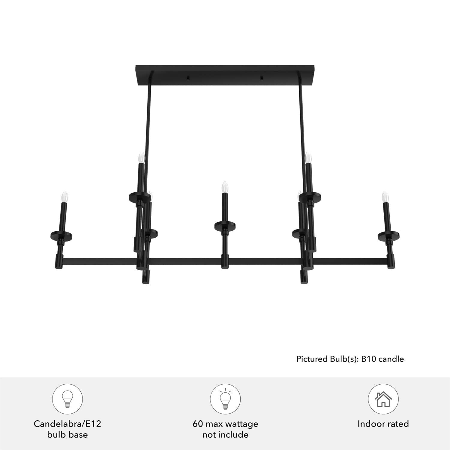Briargrove 7 - Light Candle Style Modern Linear Pendant