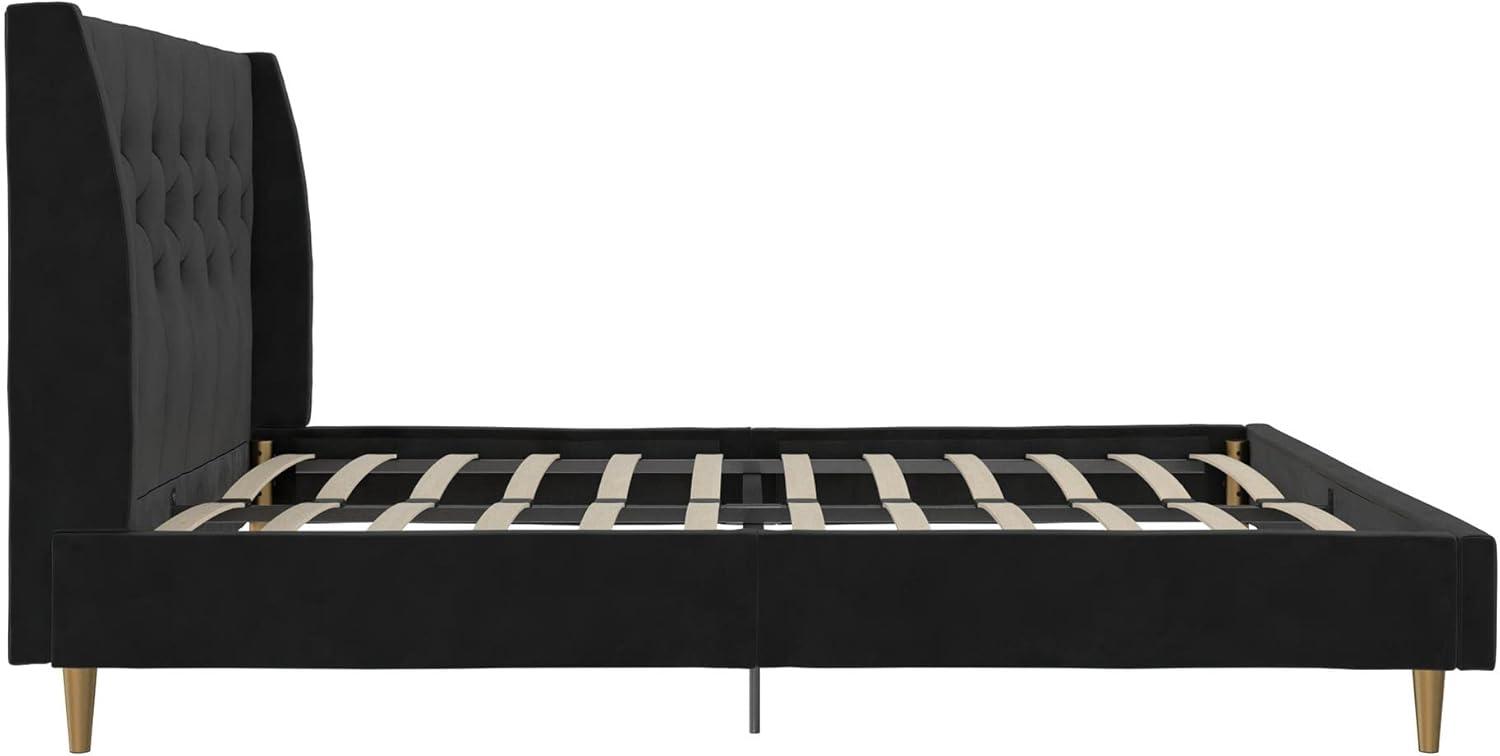 Her Majesty Upholstered Wingback Bed