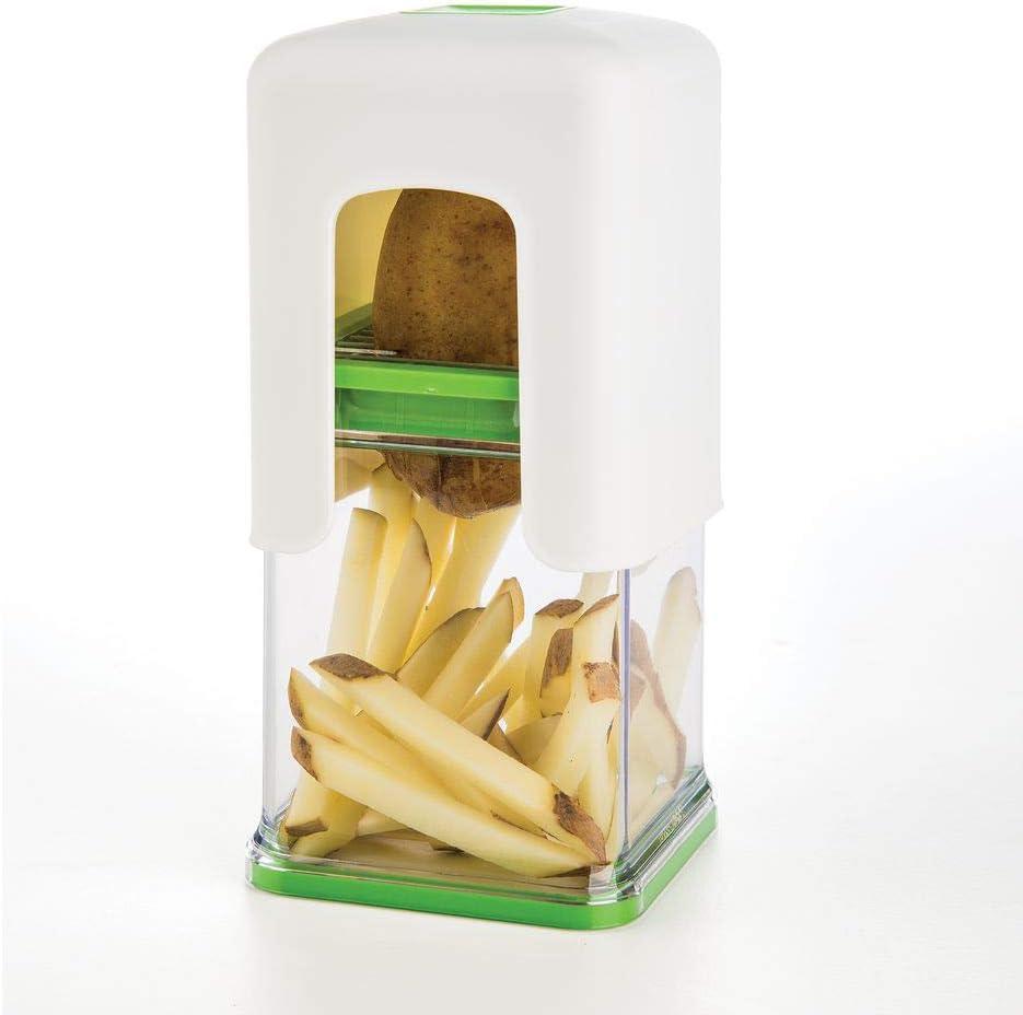 Progressive International Tower Fry Cutter, 1, White/Green