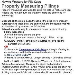 11" White Cone Dock Piling Cap / Piling Cover From 6" to 13" - White 11 inch Piling Cap