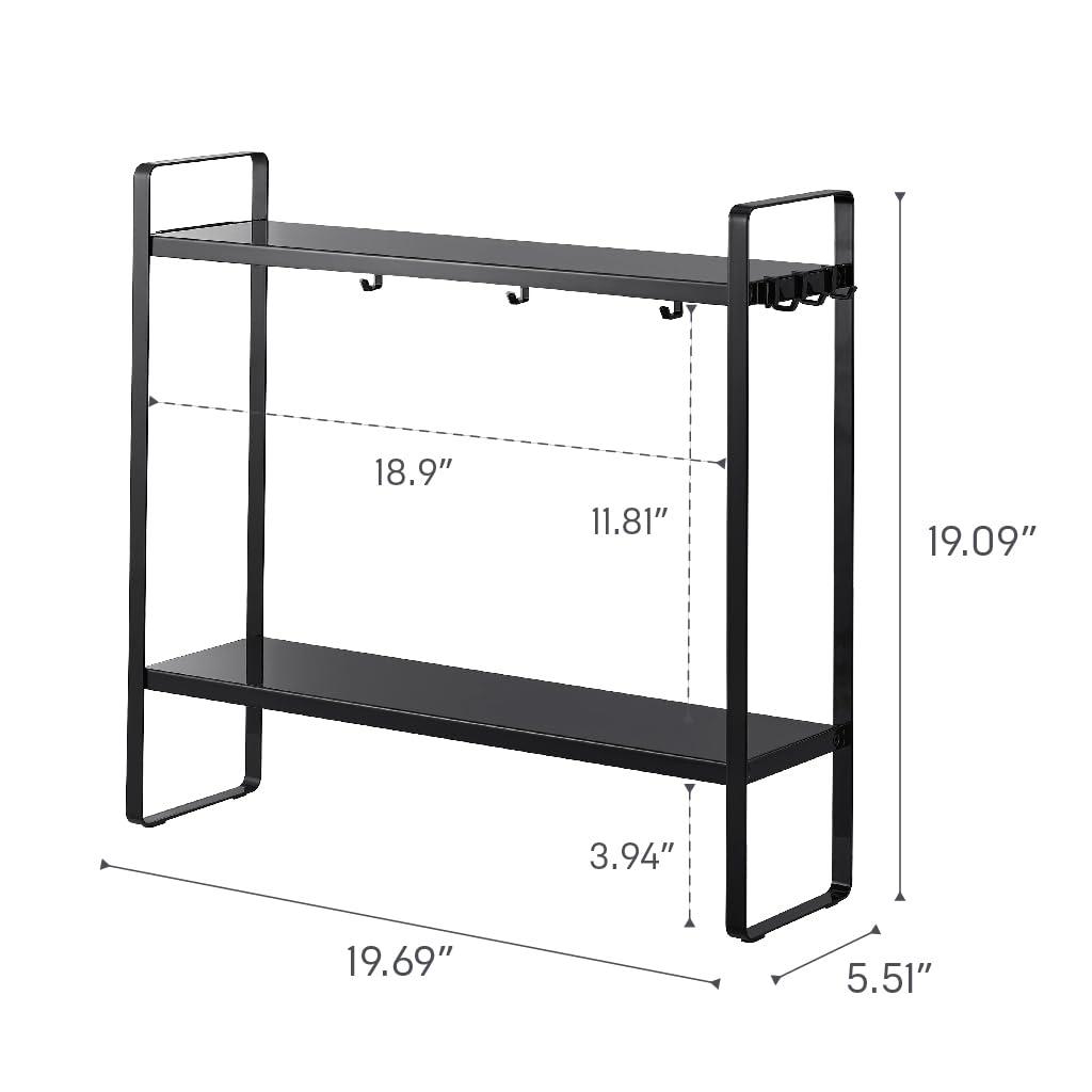 Yamazaki Home Yamazaki Home Two-Tier Countertop Rack, Steel