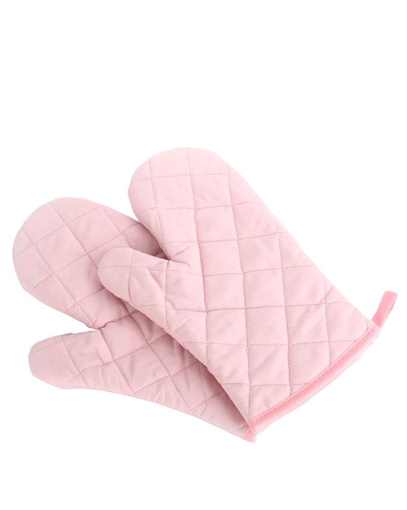 BCMMKLPP Extra Long Oven Mitts, Heat Resistant Oven Gloves with Quilted Liner Non-Slip Textured Grip Perfect for BBQ, Baking, Cooking and Grilling - 1 Pair 11 Inch