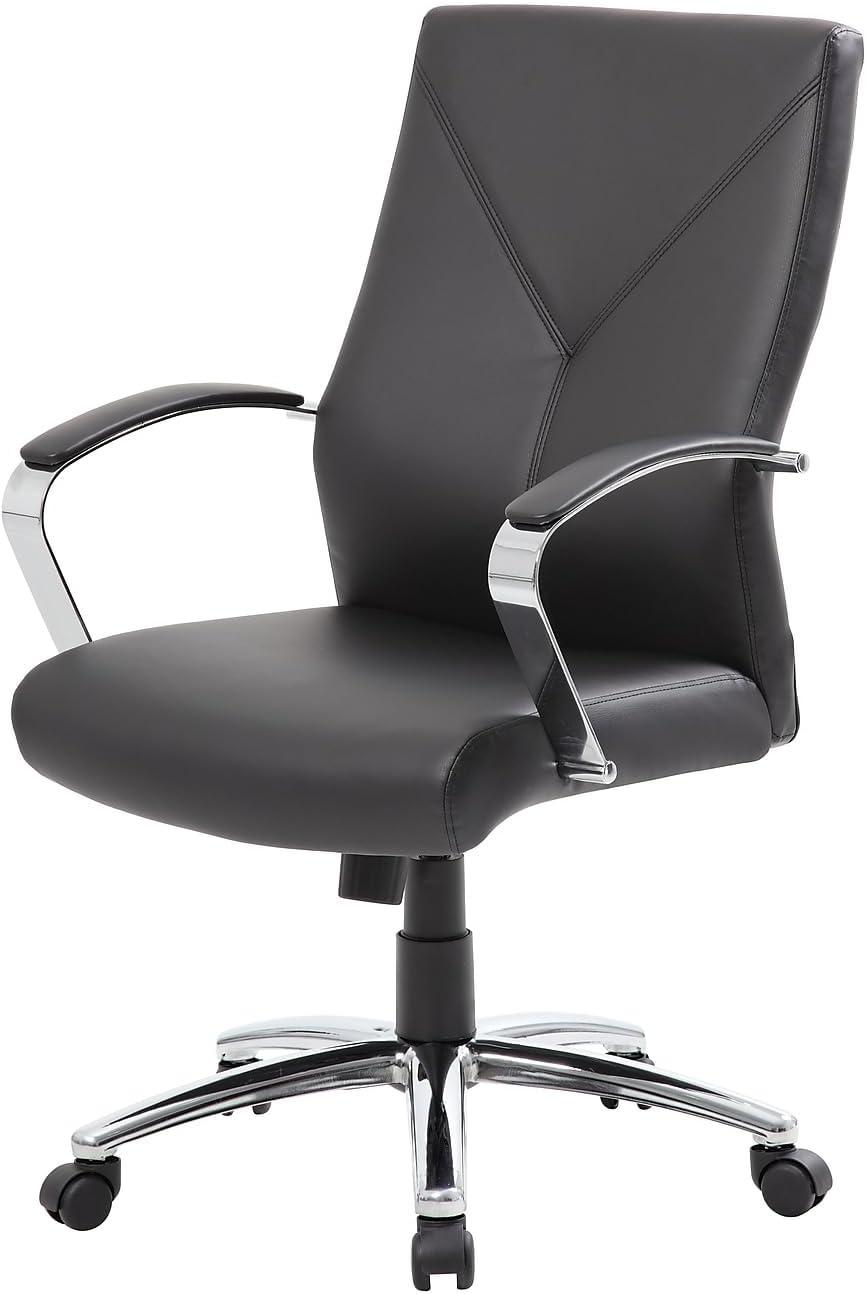 Boss Office Products Leather Conference Chair
