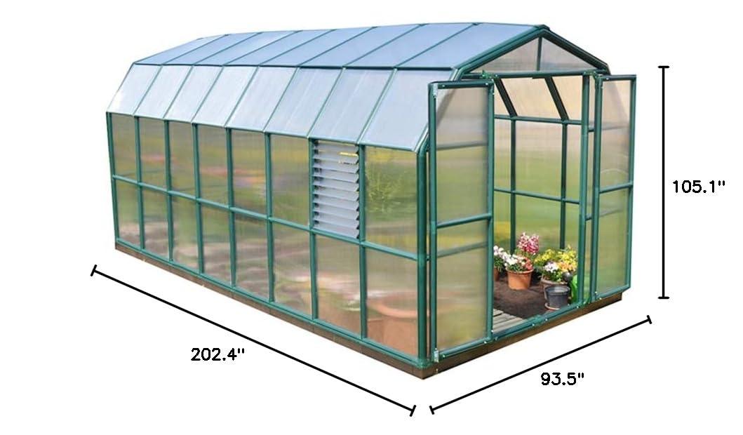 Canopia Palram - Canopia Prestige 2 Twin Wall 8' W Greenhouse with Starter Kit