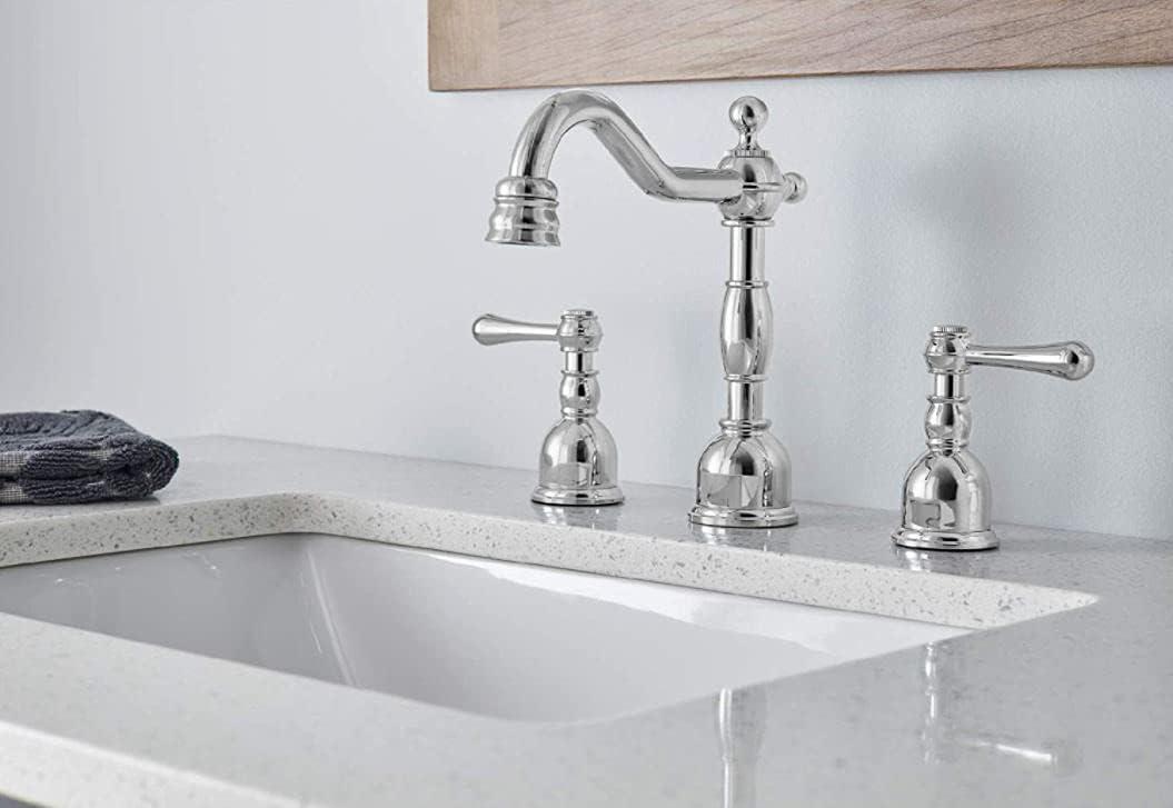 Opulence Widespread Bathroom Faucet with Drain Assembly