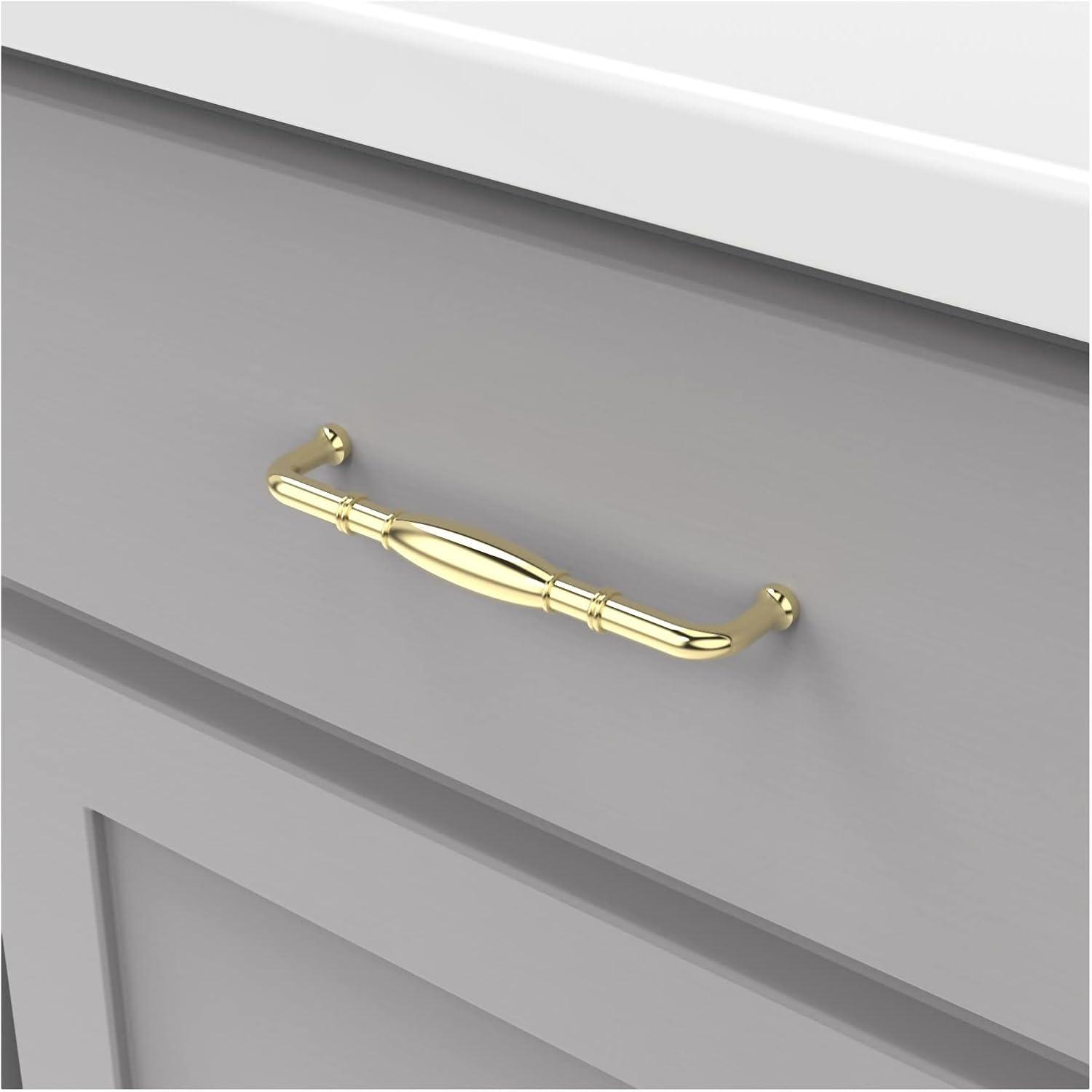 Williamsburg Kitchen Cabinet Handles, Solid Core Drawer Pulls for Cabinet Doors, 5-1/16" (128mm)