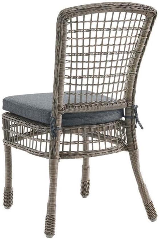 Carolina All-Weather Wicker Dining 5-Piece Dining Set with 42" Diameter Outdoor Dining Table and Four 37"H Chairs