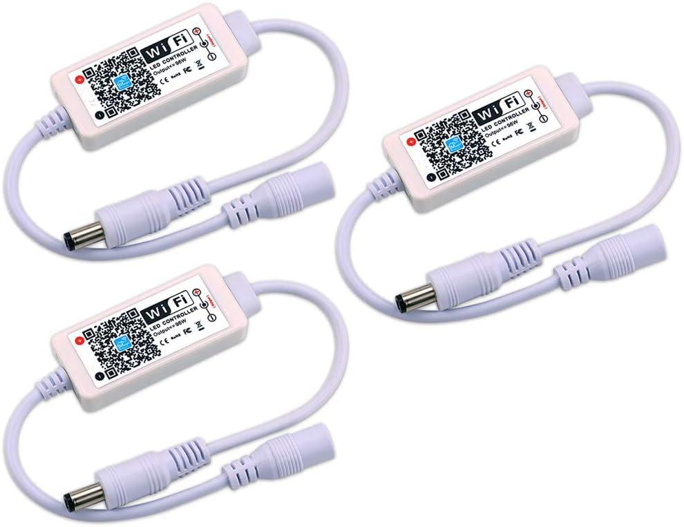 Smart Single color LED lights Strip Controller WiFi Bluetooth light 5050 2835 Control box compatible with alexa google home siri(3)