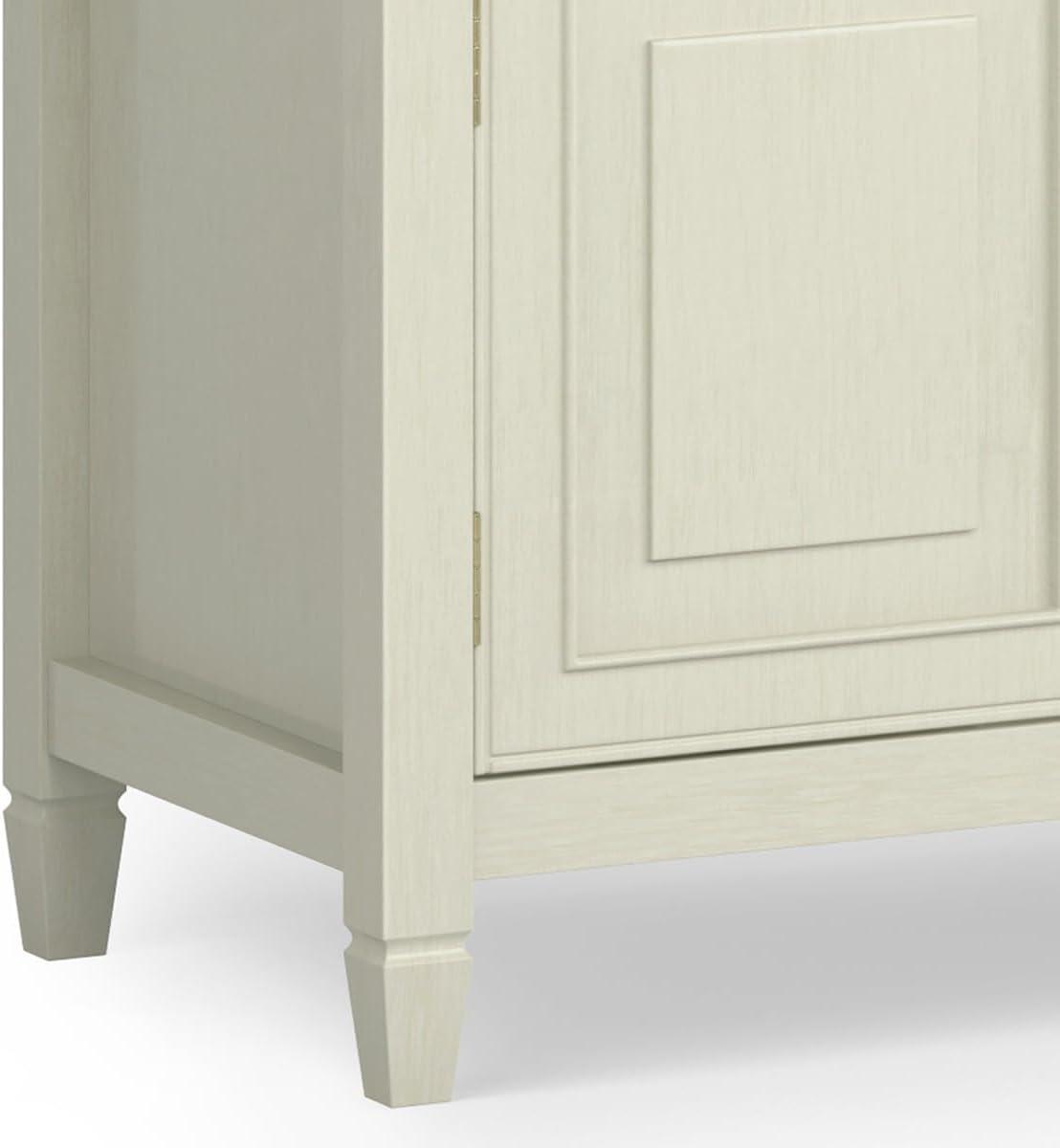 Simpli Home Connaught 72"W Solid Wood Traditional TV Stand for TVs up to 80" with 4 Drawers and 2 Cabinets