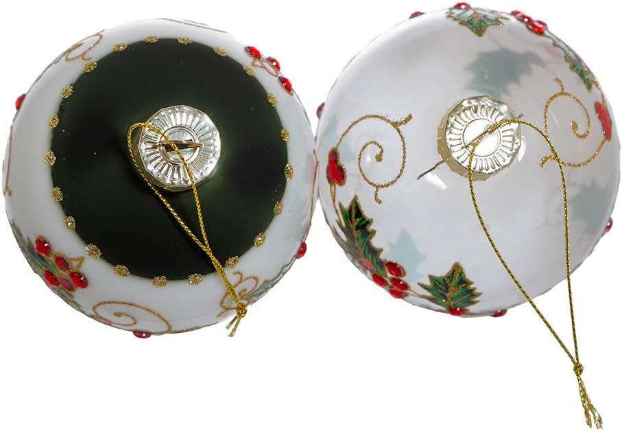 Kurt S. Adler GG0975 Ornament Set, White, Red, Green