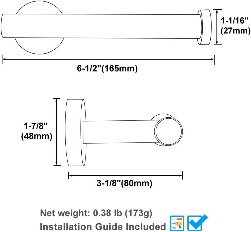 Brushed Nickel Stainless Steel Wall Mounted Toilet Paper Holder