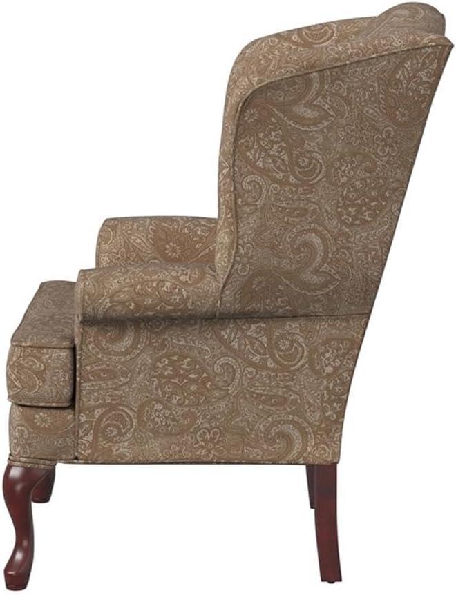 Comfort Pointe Paisley Traditional Wingback Accent Chair