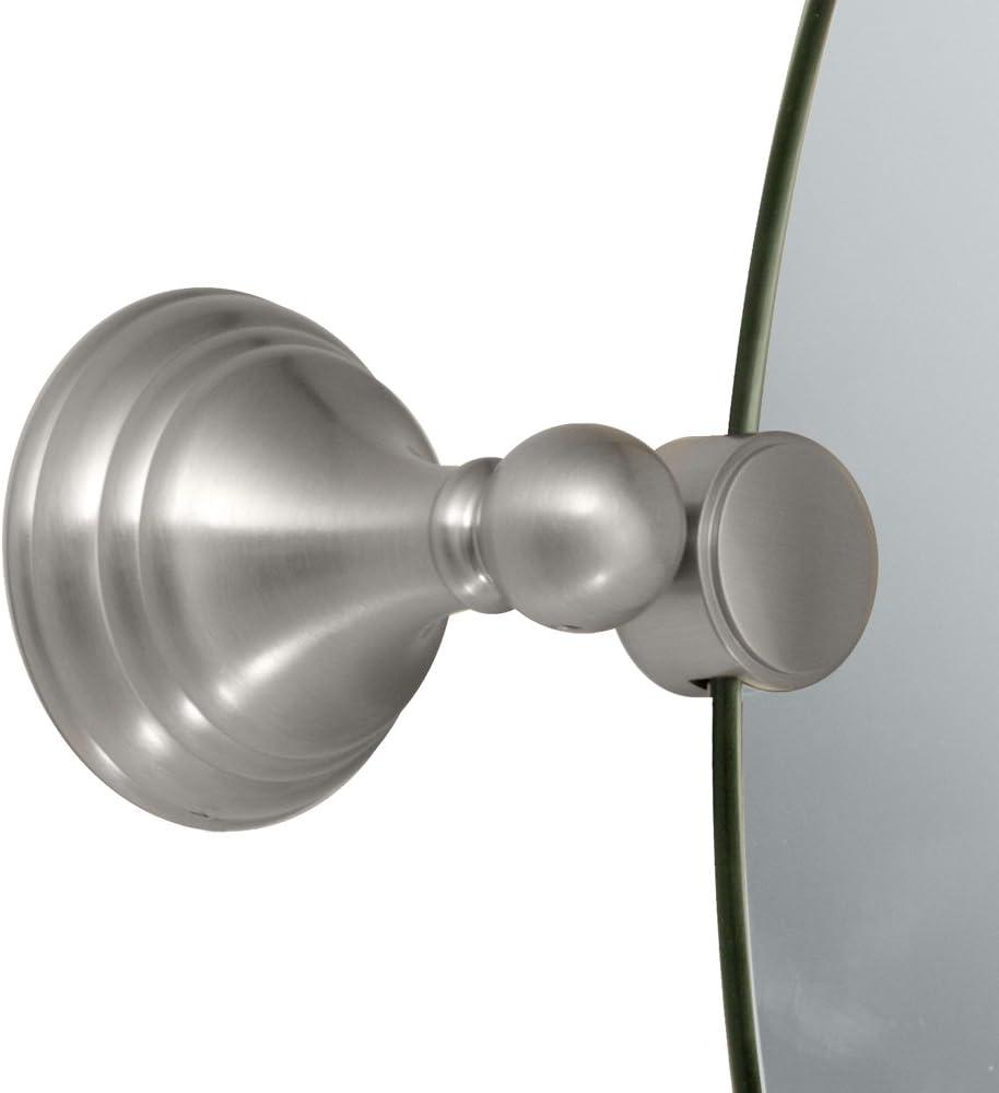 Charlotte Frameless Rectangle Bathroom Vanity Mirror | Pivoting and Beveled Wall Mirror