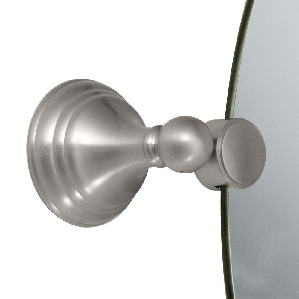 Charlotte Frameless Rectangle Bathroom Vanity Mirror | Pivoting and Beveled Wall Mirror