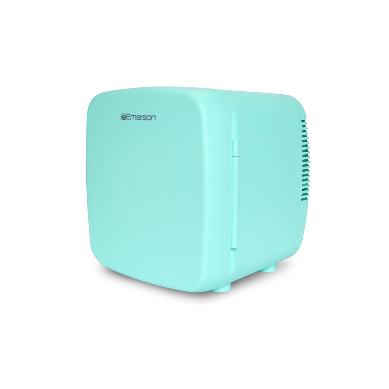 Emerson Emerson EFC-5001 Portable XL Mini Fridge Cooler for 12 Cans, 8L Capacity, AC/DC Power Compatibility, Removable Shelf, Lightweight Design – Ideal for Home, Office, Travel, Dorms, and Outdoor Use