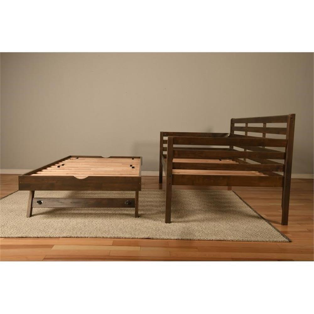 Kodiak Furniture Twin to King Size Daybed in Wood in Rustic Walnut