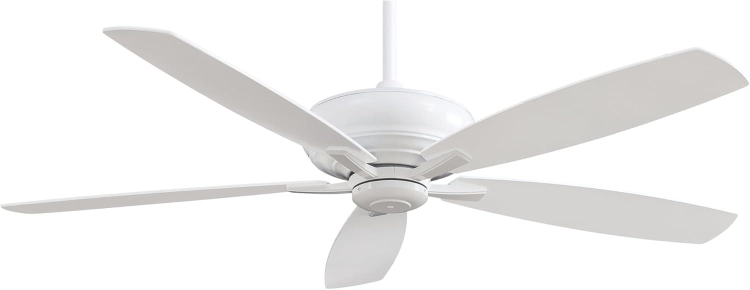 60" Minka Aire Modern Large Indoor Ceiling Fan with Remote Control White for Living Room Kitchen Bedroom Family Dining Home Office