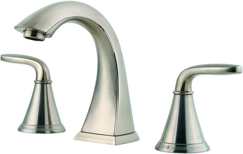 Pasadena Brushed Nickel 2-Handle Low-Arc Bathroom Faucet