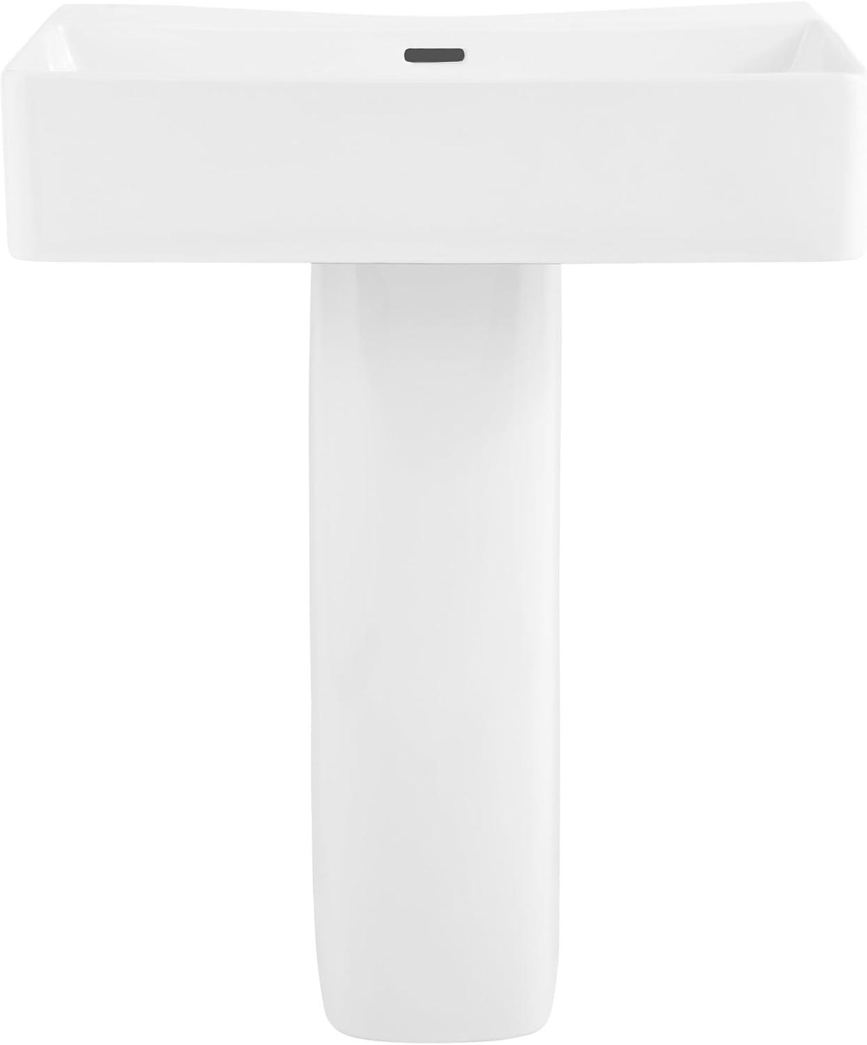 Concorde Square Two-Piece Pedestal Sink