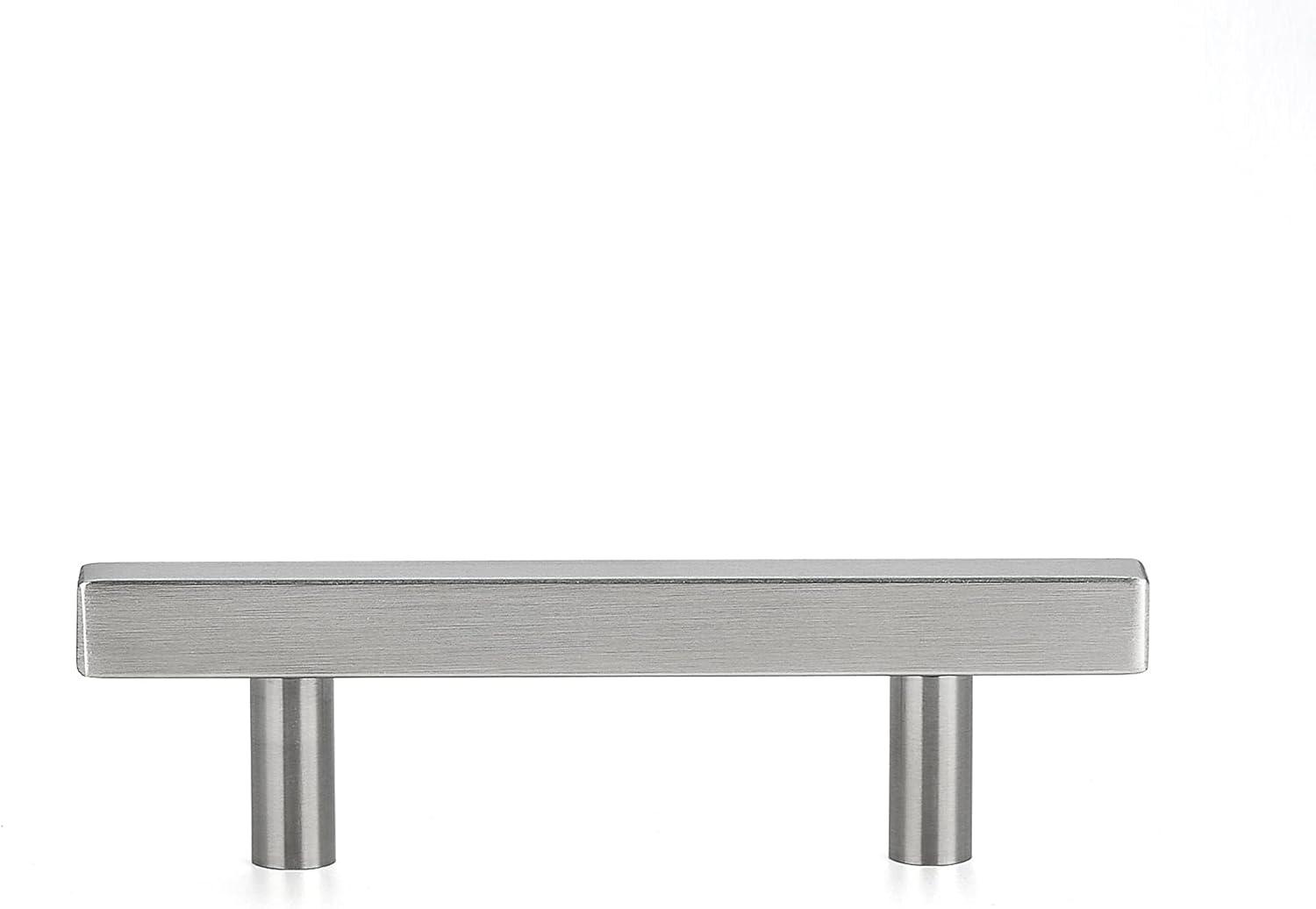 Ravinte 10 Pack 5" Cabinet Pulls Brushed Nickel Stainless Steel Kitchen Drawer Pulls Cabinet Handles 3" Hole Center