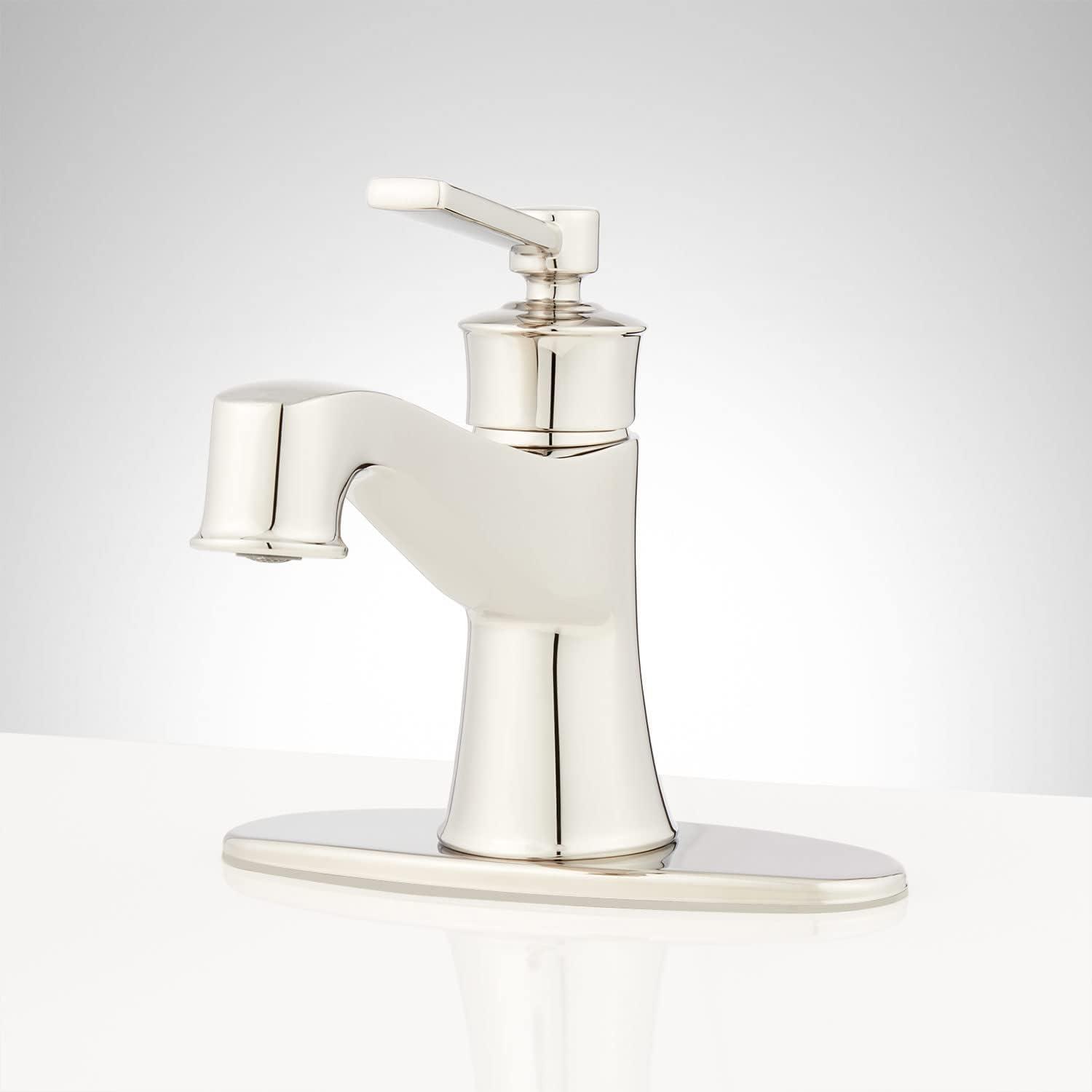 1.2 GPM Single Hole Bathroom Faucet with Pop-Up Drain Assembly