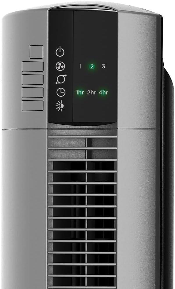 Lasko 48" Space-Saving Oscillating Performance Tower Fan with Remote, Gray, T48314, New