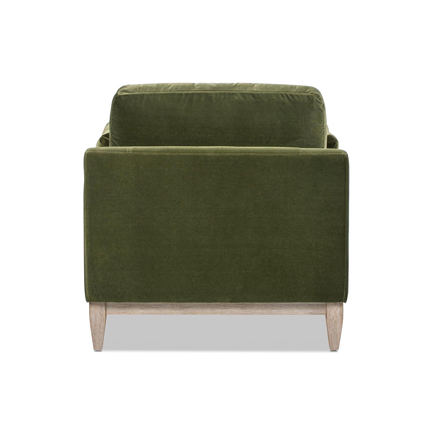 Jennifer Taylor Home Pasadena Modern Farmhouse Chaise Lounge Chair, Olive Green