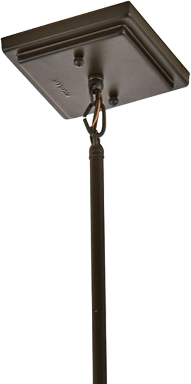 Caterham 12.75 inch 4 Light Chandelier with Satin Etched Cased Opal Glass in Olde Bronze®