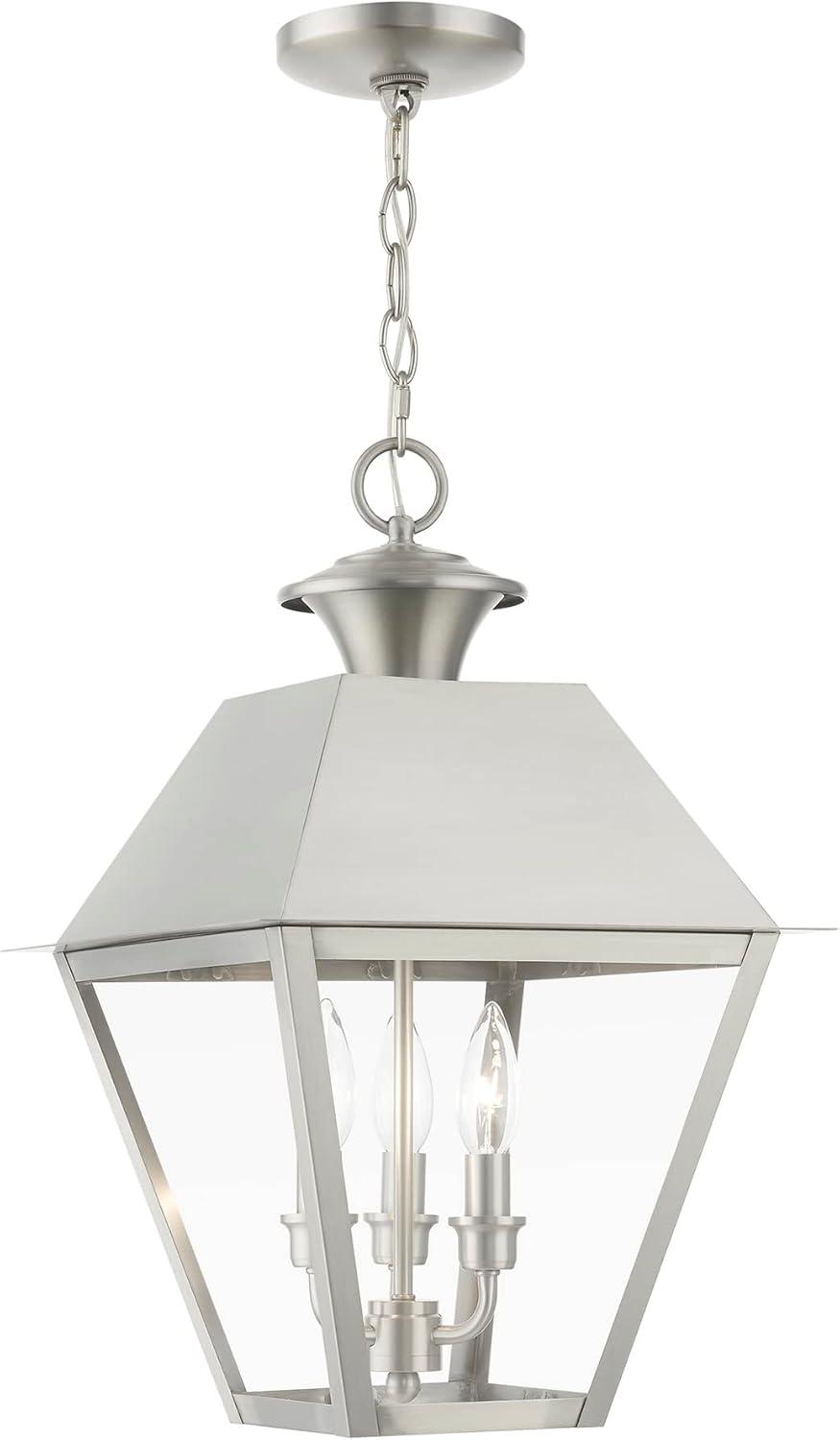 Livex Lighting Wentworth 3 - Light Pendant in  Brushed Nickel