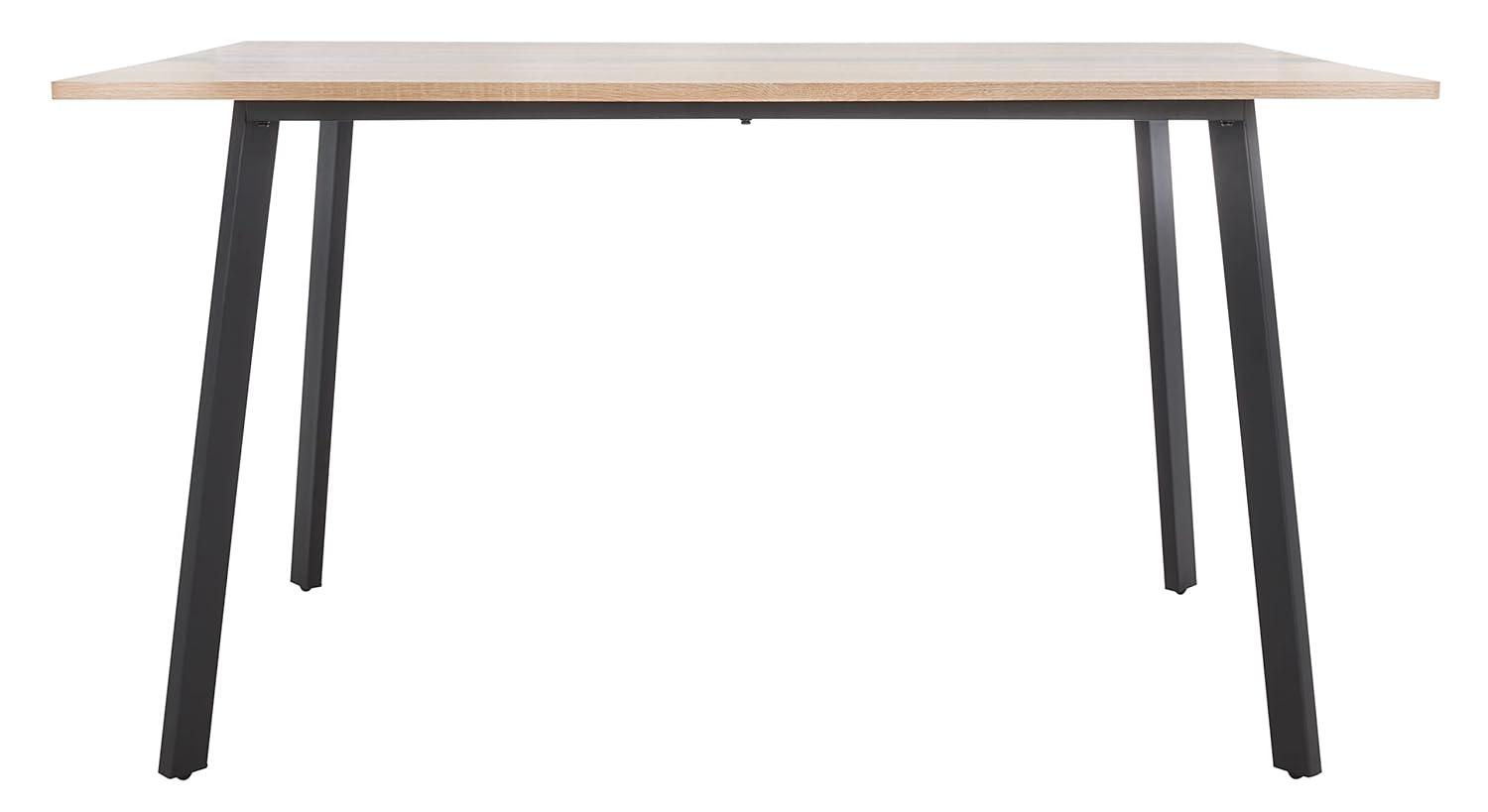 Leith Dining Table - Natural/Black - Safavieh