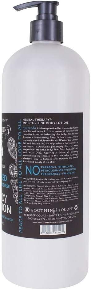 Soothing Touch Naked Fragrance Free Body Lotion with Ayurvedic Oils