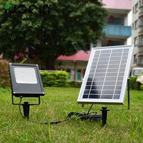 eLEDing Outdoor Integrated LED Landscape Flood Light with Panel in Black