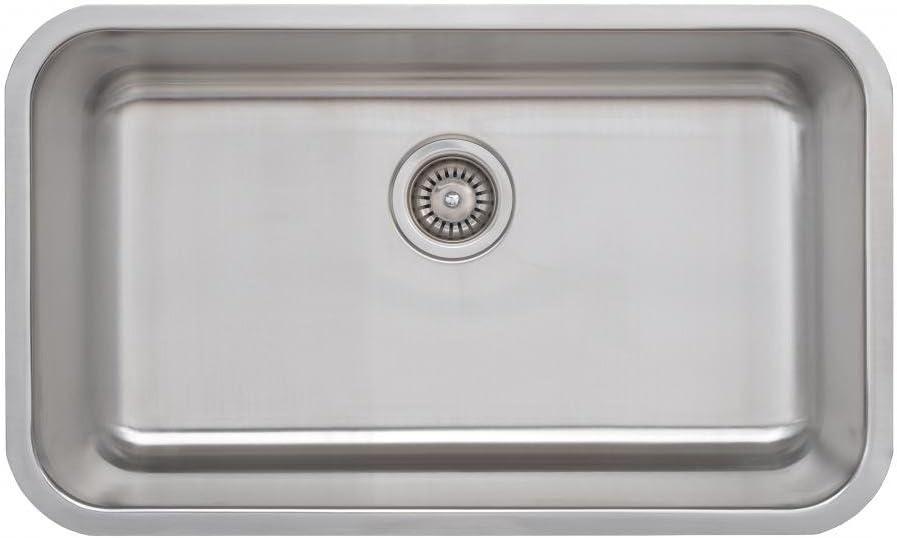 Craftsmen Series 29.88'' L Undermount Single Bowl Stainless Steel Kitchen Sink