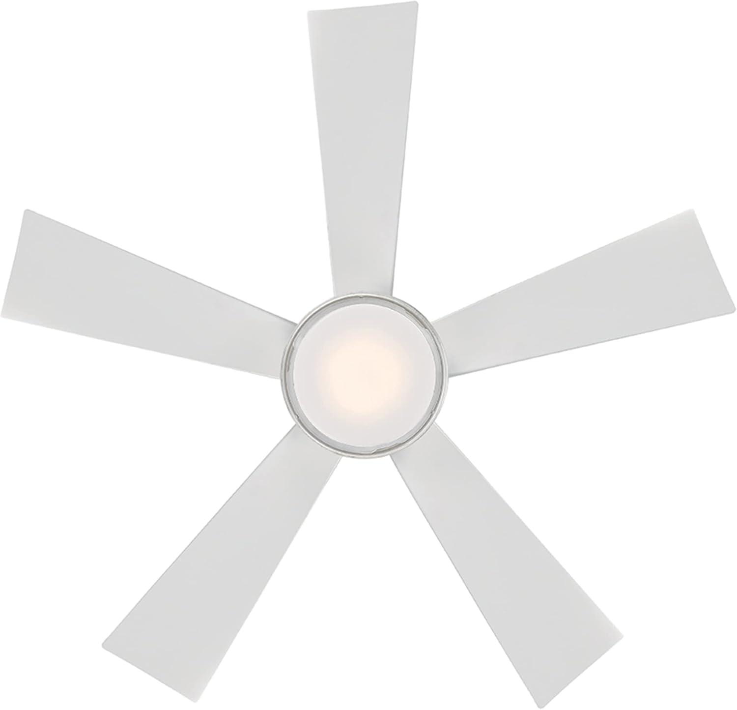 Wynd 42" Matte White Smart Ceiling Fan with LED Light