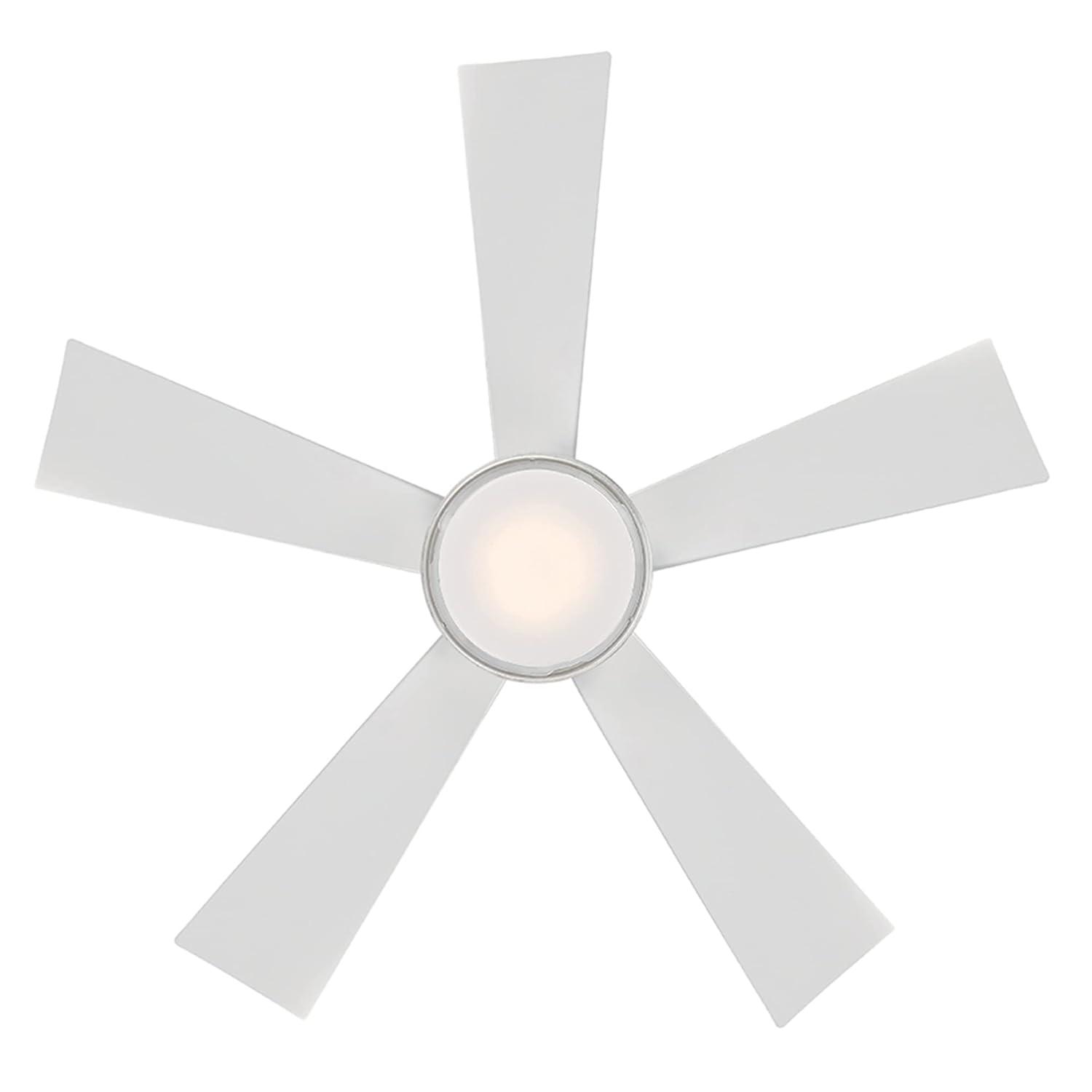 Wynd 42" Matte White Smart Ceiling Fan with LED Light