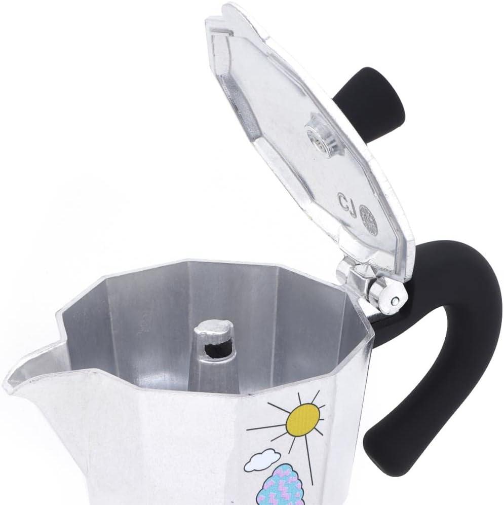 Any Morning Hes-3 Aluminum Espresso Coffee Maker 120 ml