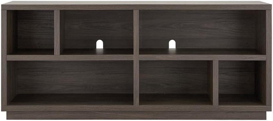 Evelyn&Zoe Bowman Rectangular TV Stand for TV's up to 65", Alder Brown