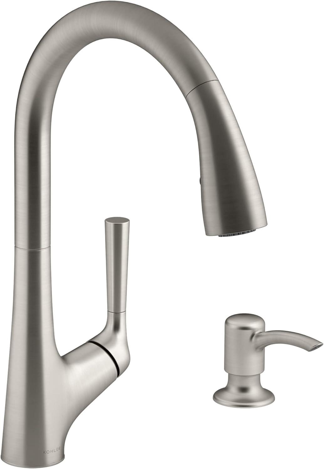 Stainless Steel Touchless Kitchen Faucet with Pull-out Spray