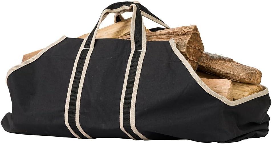 Modern Ember 36.5" L x 18" W Black Log Carrier Bag - Black, B00020BK