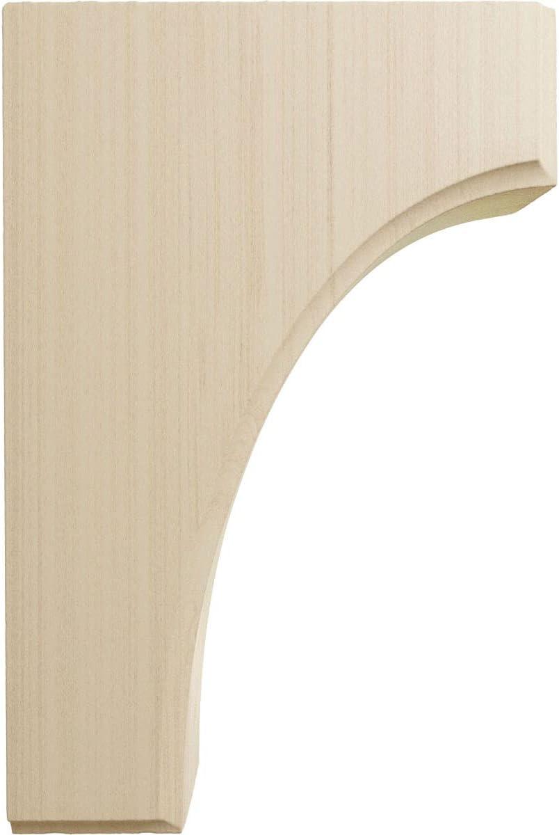 Ekena Millwork 1 3/4"W x 4"D x 6"H Clarksville Bracket, Rubberwood